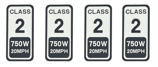 Why You Need Class 1, 2, & 3 Ebike Stickers