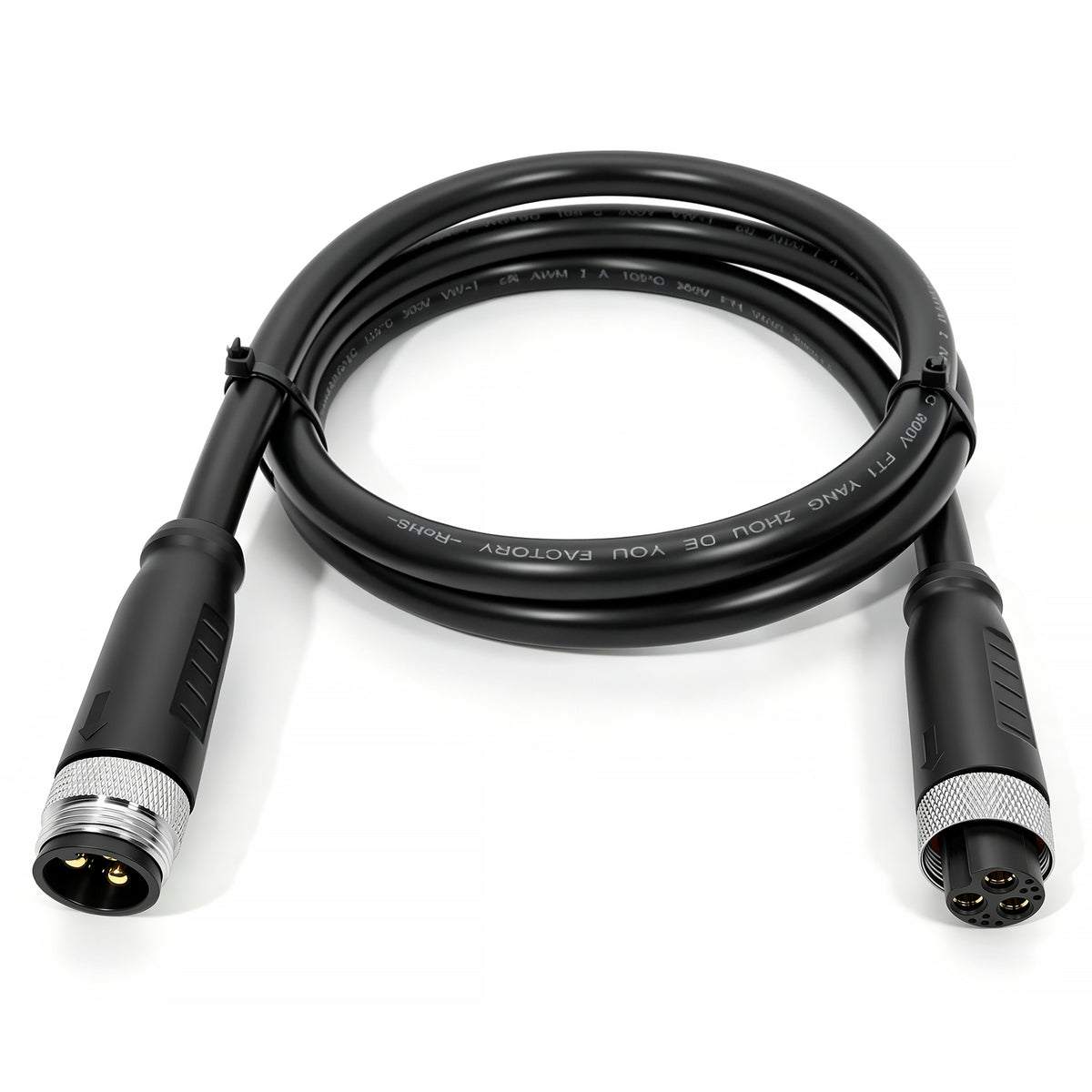Ebike Hub Motor Cable Extension, L1119 Waterproof Cable for Electric Bicycle Motor
