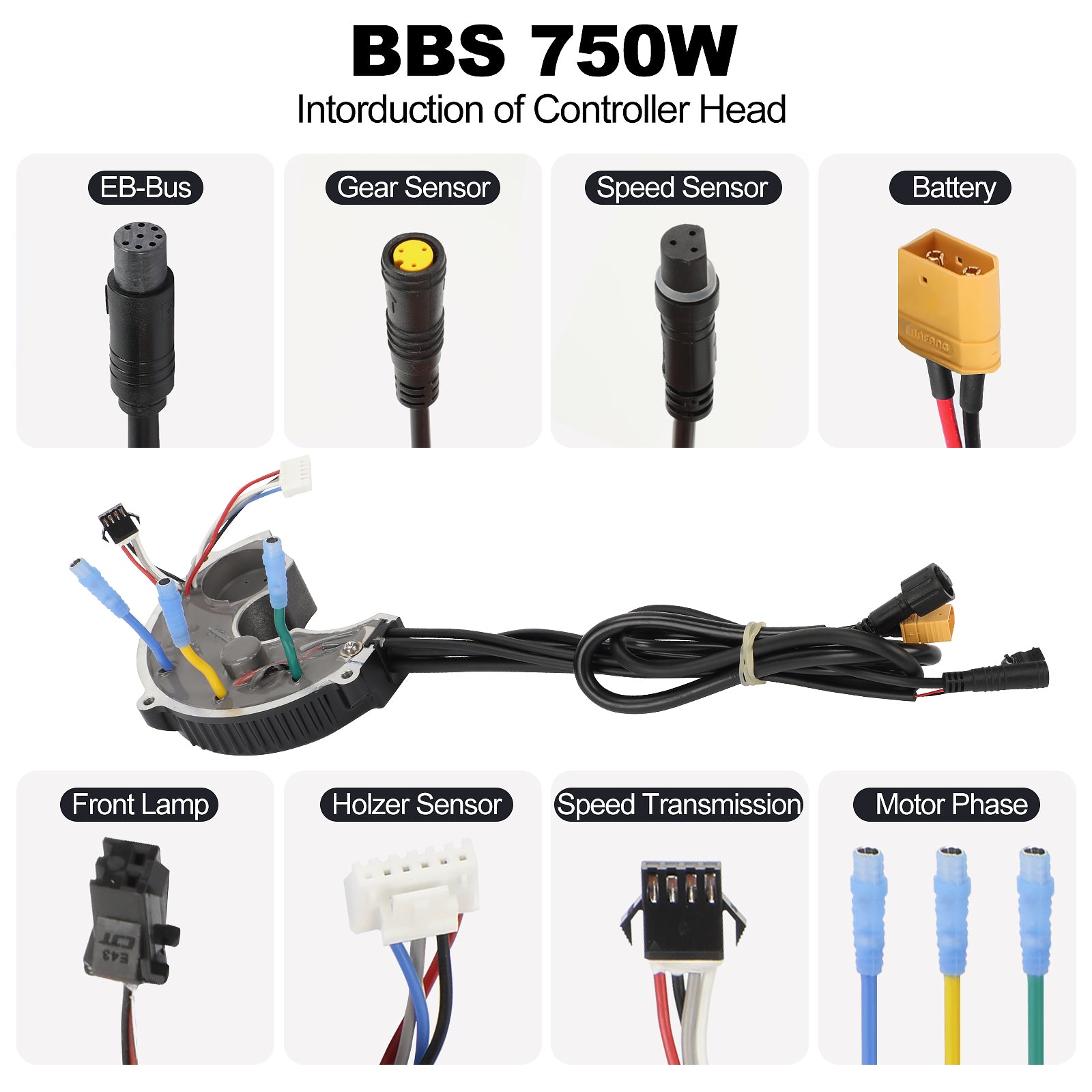 BAFANG BBS02B 750W Mid Drive Motor Controller - Latest Model - Powallon