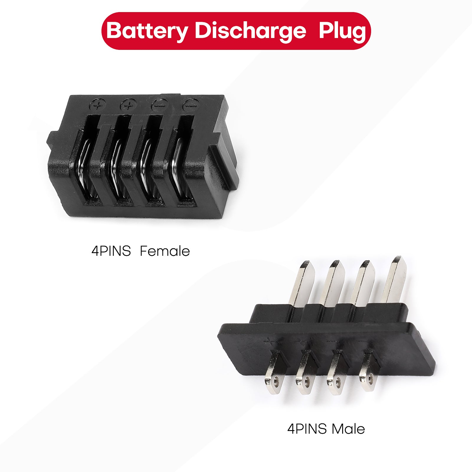 Hailong Ebike Battery Discharge Connector,4/5/6 Pins Interface Battery Discharge Connector for Hailong Batterys PlugLi