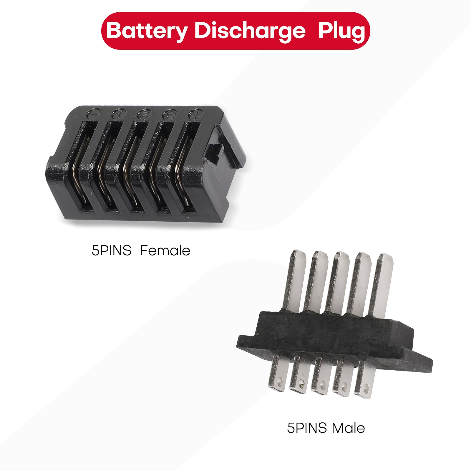 Hailong Ebike Battery Discharge Connector,4/5/6 Pins Interface Battery Discharge Connector for Hailong Batterys PlugLi