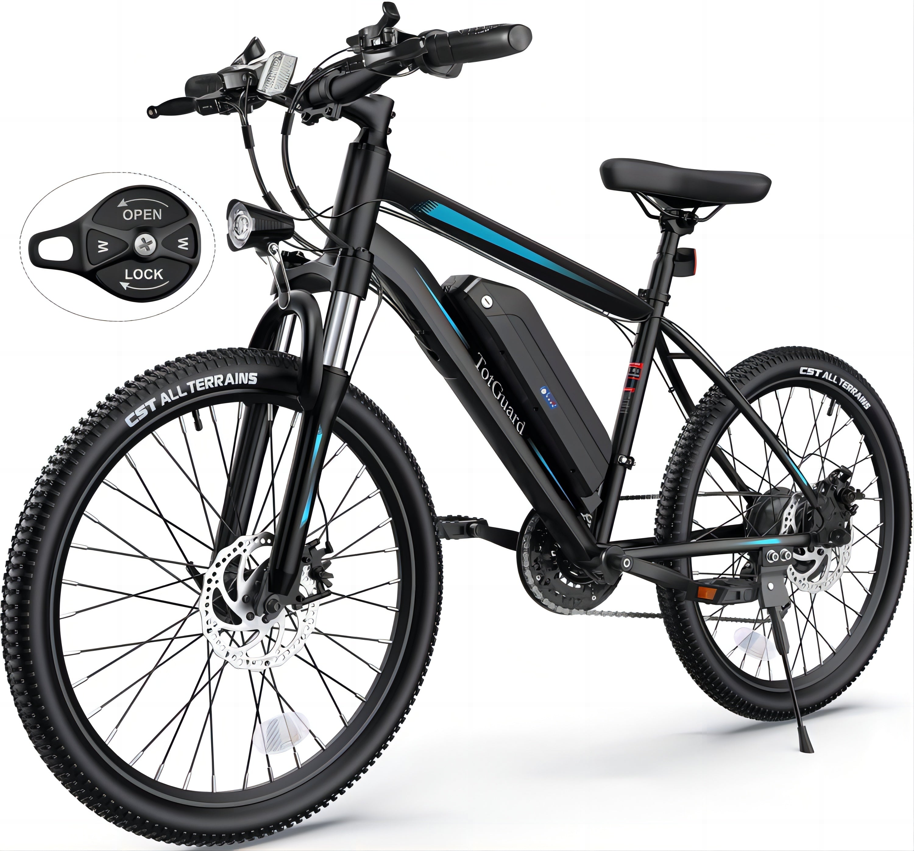 Totguard 27.5" 48V 10.4Ah Electric Mountain Bicycle Battery Replacement - Powallon