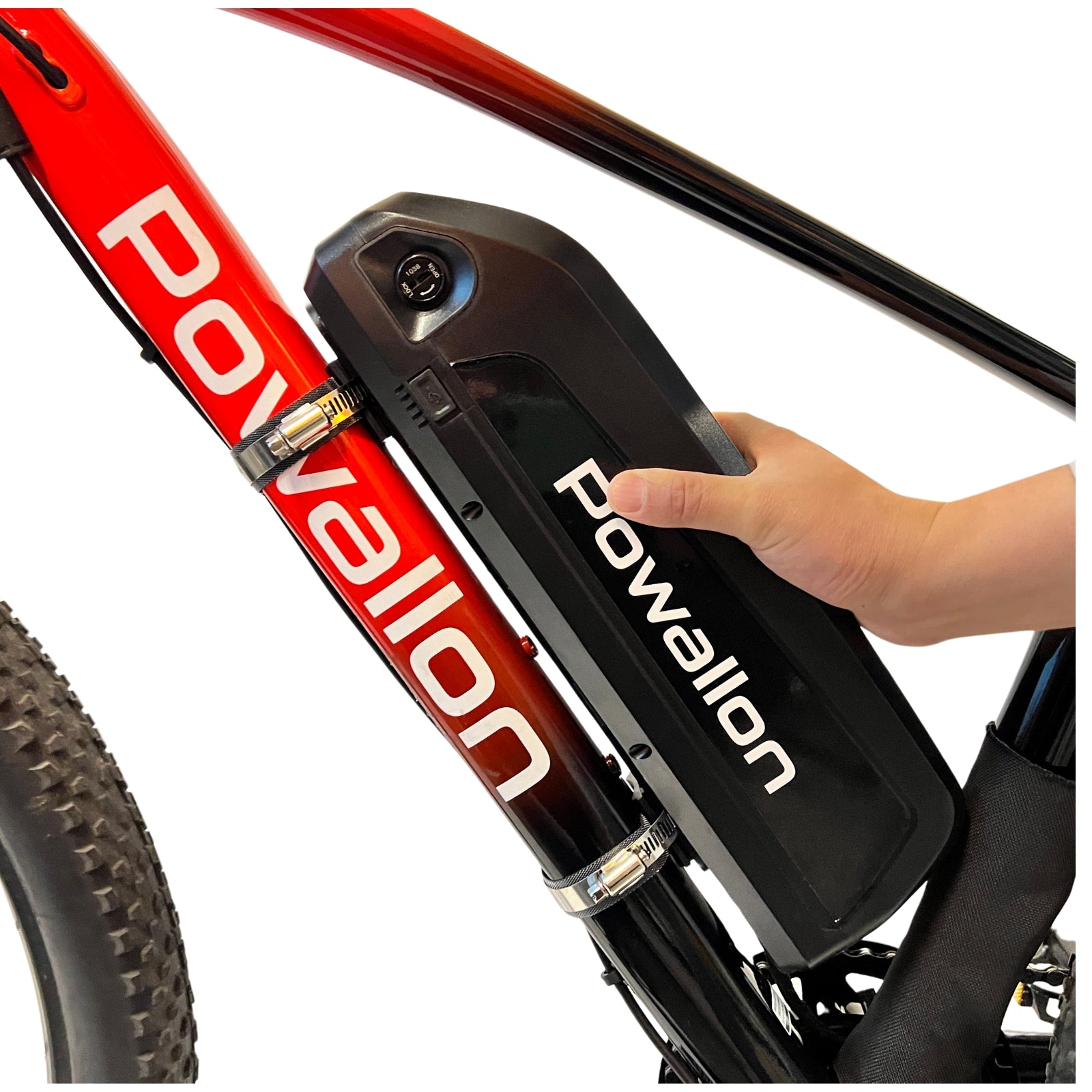 Ebike Battery Mount Bracket - Secure Downtube Battery Mounting - Powallon