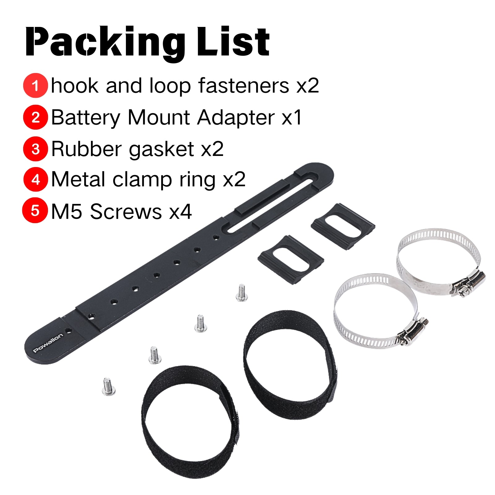 Ebike Battery Mount Bracket - Secure Downtube Battery Mounting - Powallon