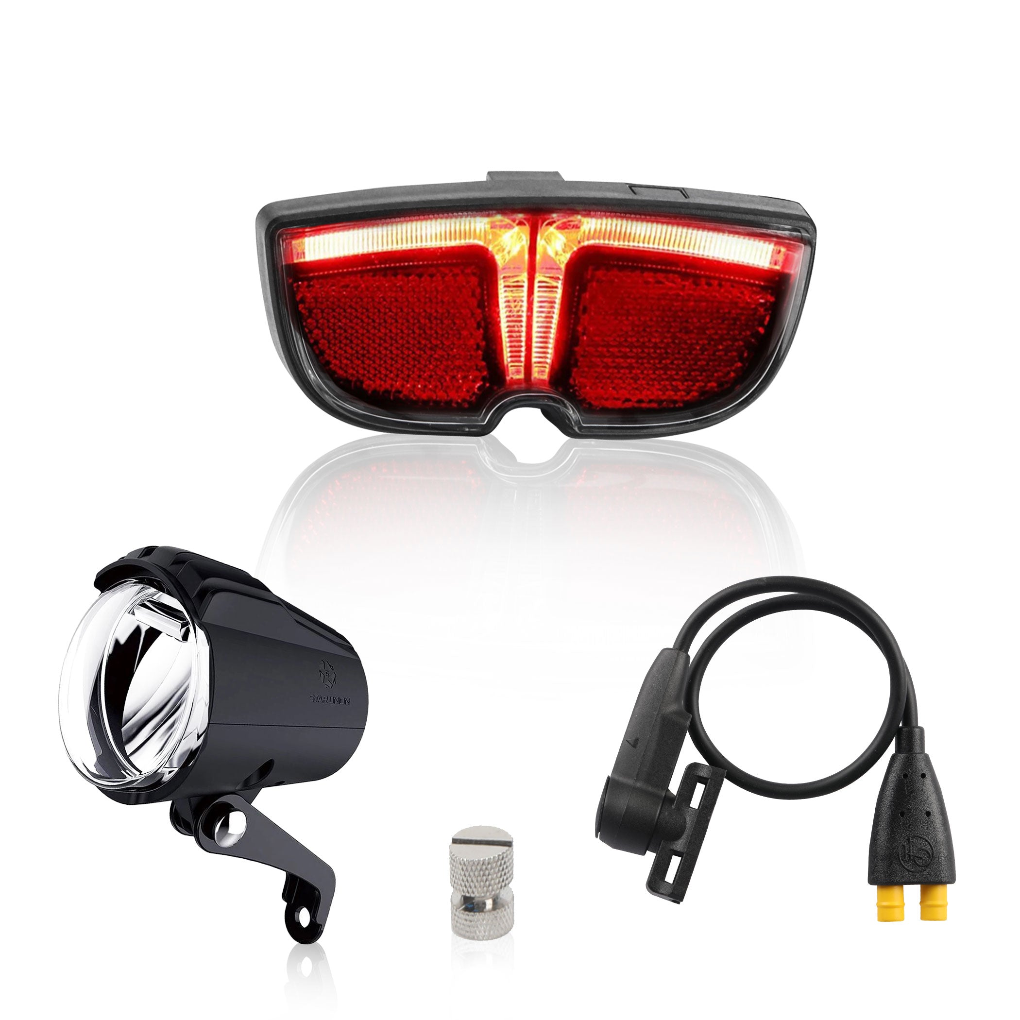 The headlights, taillights, speed sensor, and magnets form a single assembly. for tongsheng tsdz2 tsdz2b tsdz8 mid drive kit