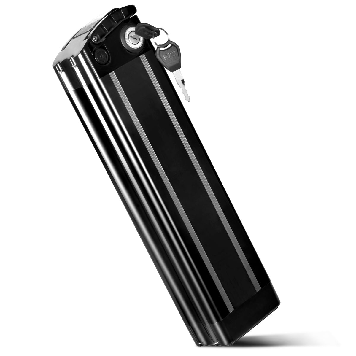 48V 19.2Ah Silver Fish Ebike Battery, BMS 30A, 4-Blade Bottom Discharge Socket, XT60 Power Plug