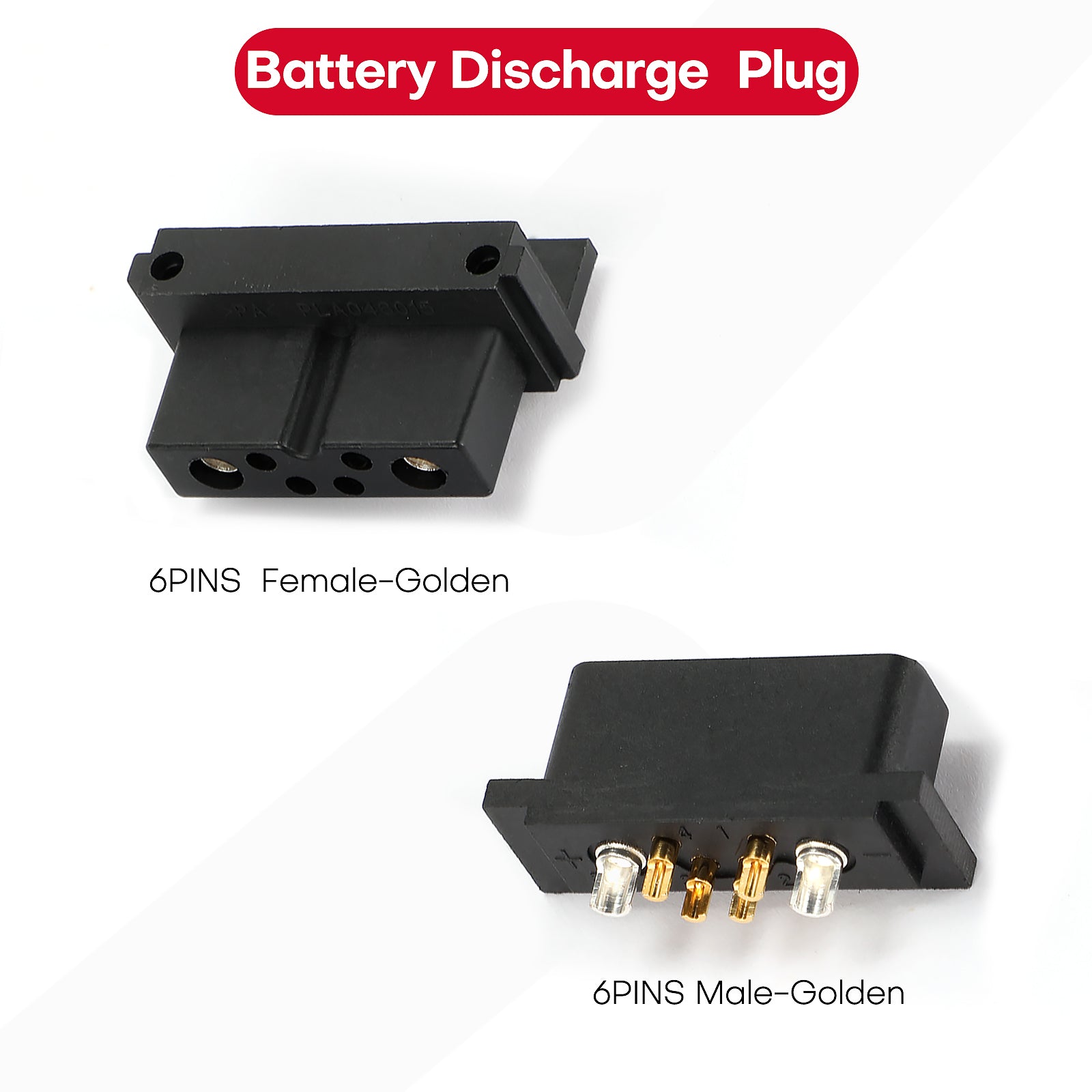 Hailong Ebike Battery Discharge Connector,4/5/6 Pins Interface Battery Discharge Connector for Hailong Batterys PlugLi