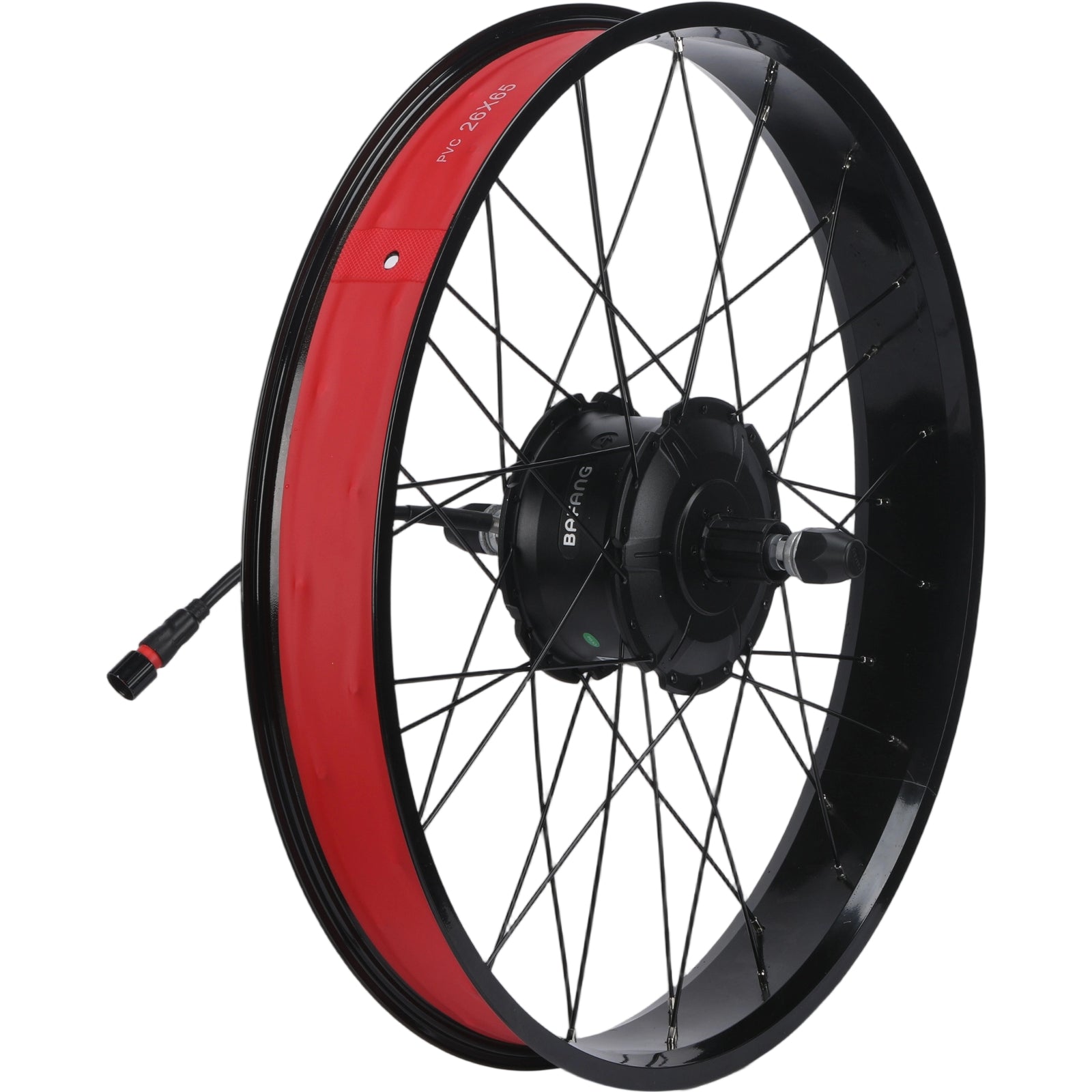 20 x 4.0"/26 x 4.0" Fat Bike Rear Drive Wheel Assembly, 175mm Dropout Size –  Replacement Drive Wheel for Bikes with BAFANG Hub Motor, 28MPH Max Speed, 1300W Peak Power for E-Bike Upgrade