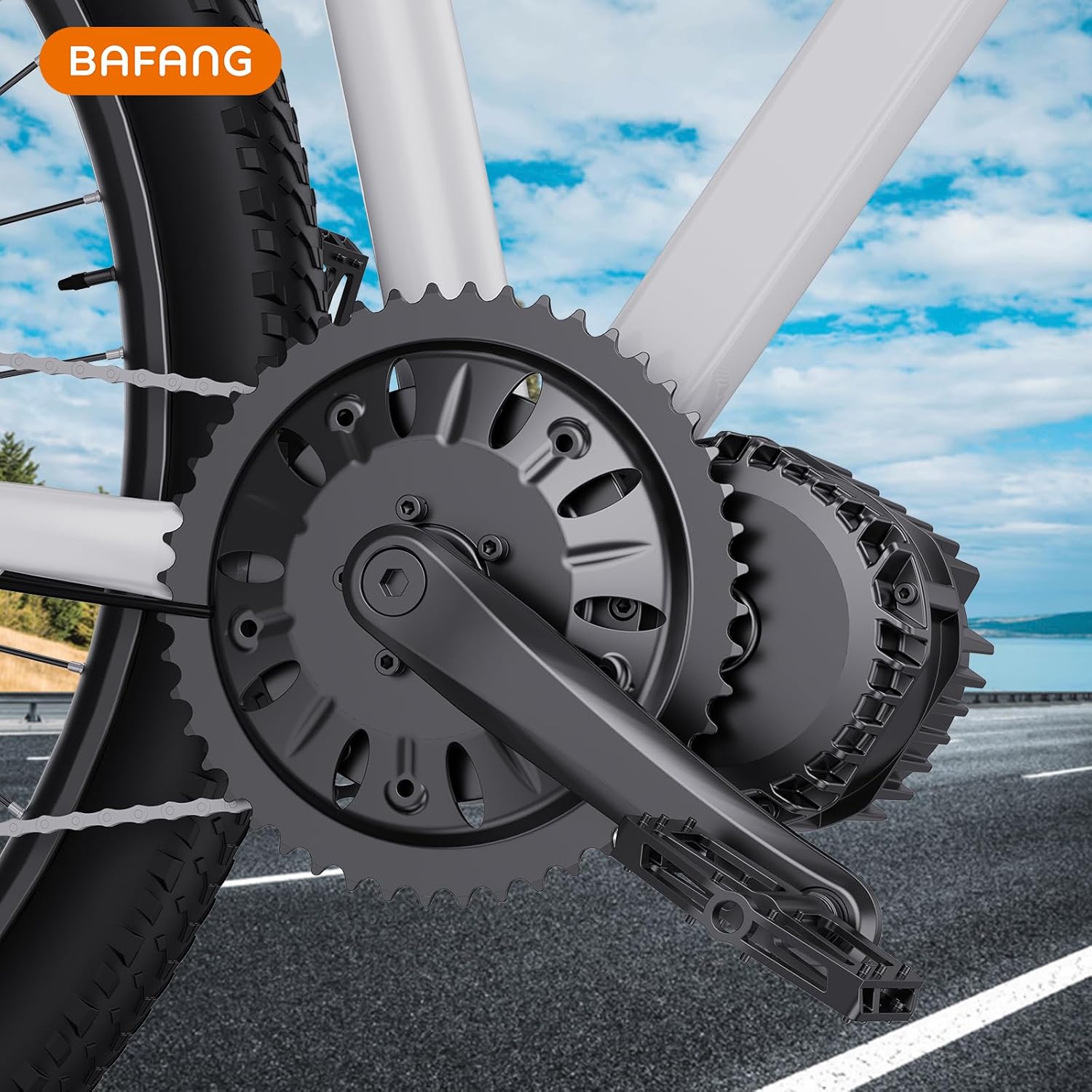 BAFANG BBSHD Original 46T Chain ring - Powallon