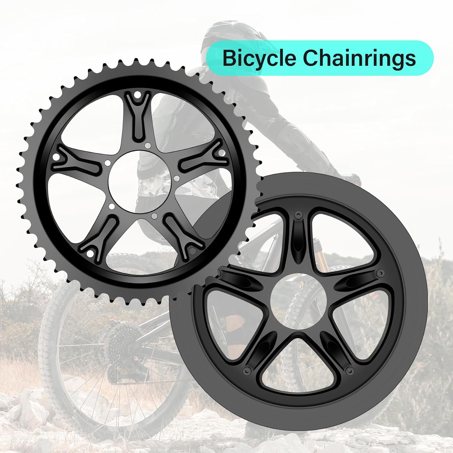 BAFANG Original 44T Chain ring with Plastic Cover - Powallon