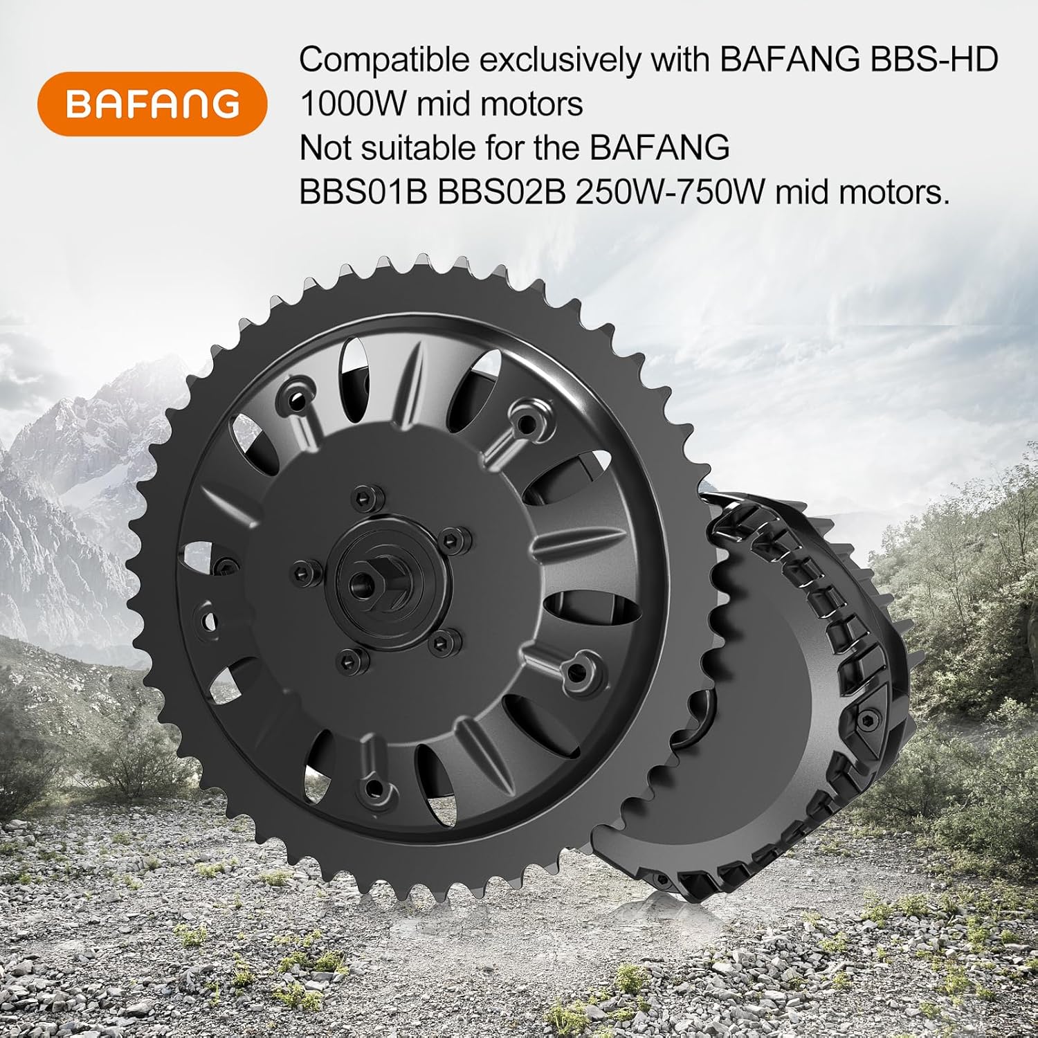 BAFANG BBSHD Original 46T Chain ring - Powallon