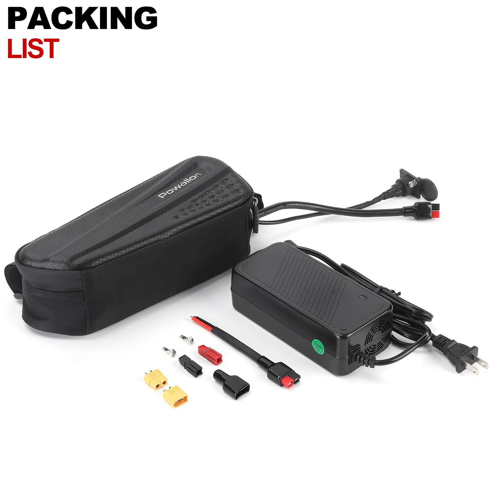 36V 48V EBIKE Battery - 10AH 13AH Triangle Battery with Waterproof Hard Case - Powallon