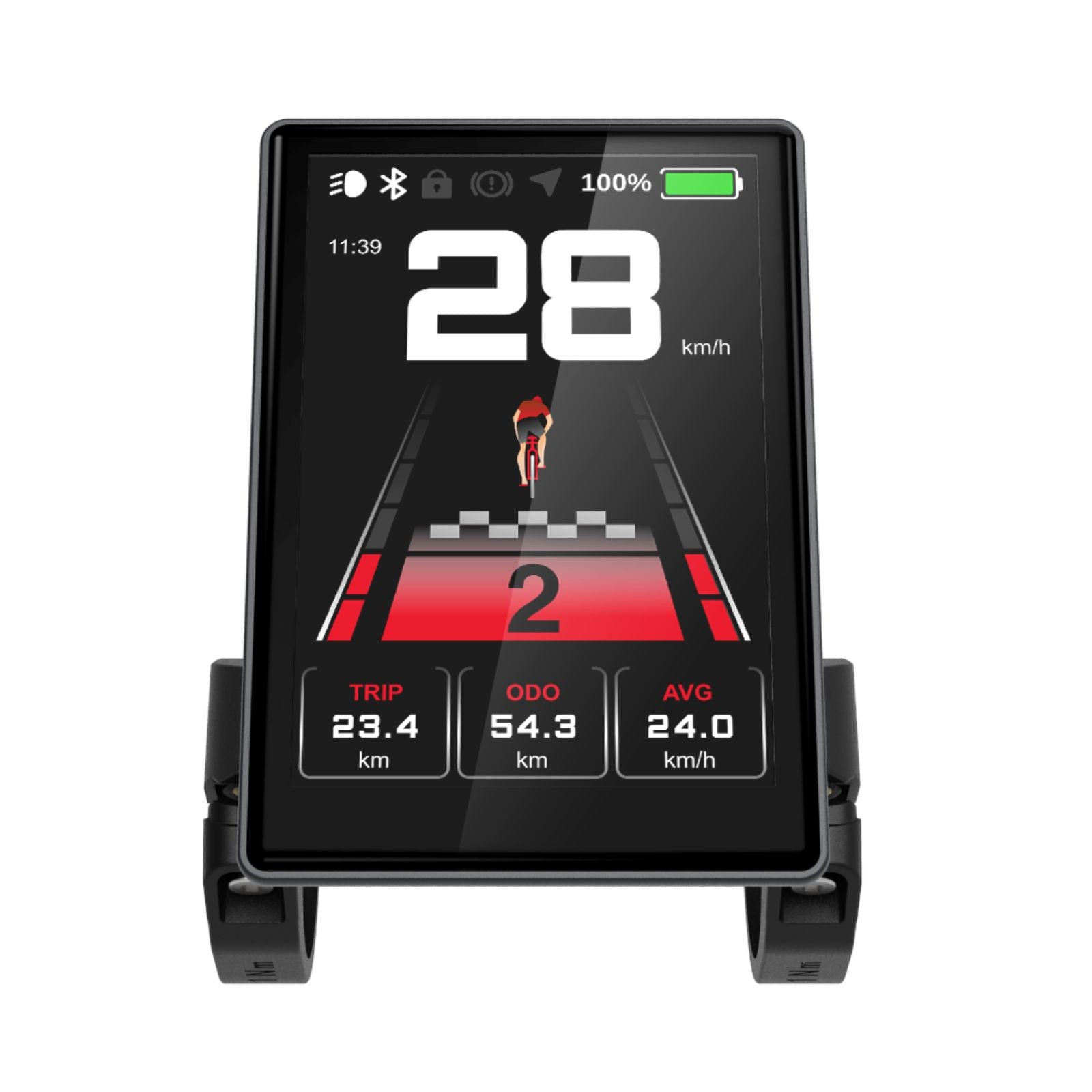 B04N EBIKE Display for BAFANG Mid-Drive & Hub Motor Conversion Kit - Powallon