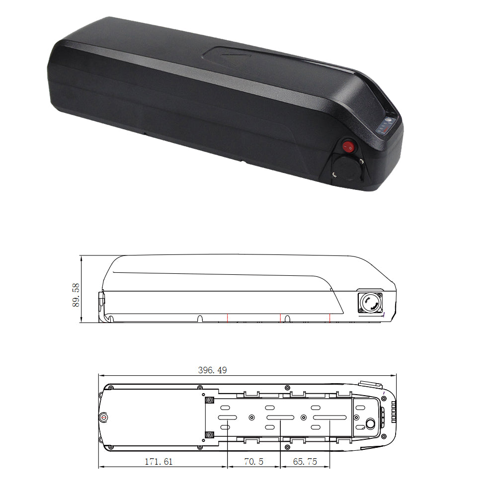 Totguard 27.5" 48V 10.4Ah Electric Mountain Bicycle Battery Replacement - Powallon