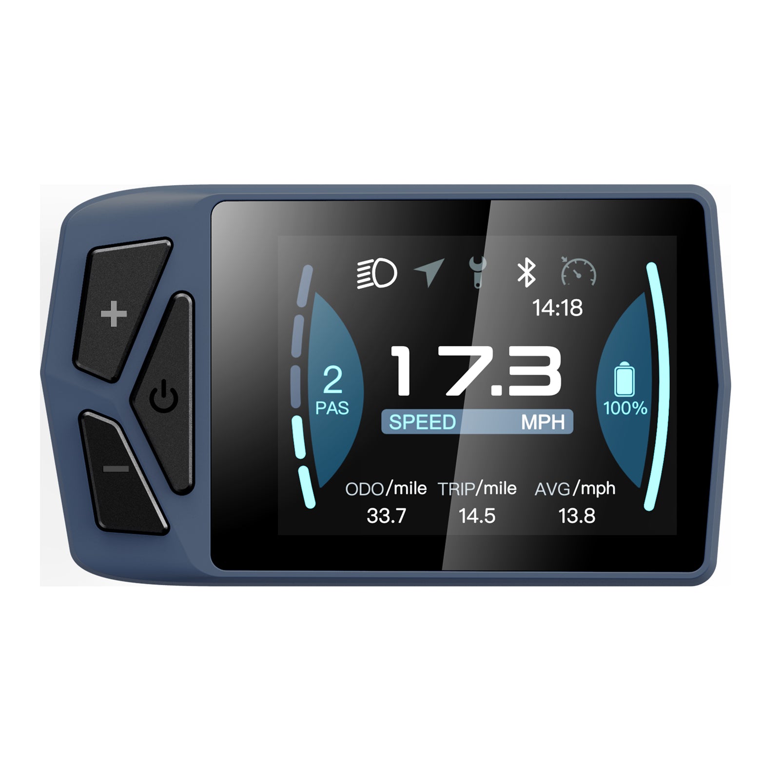 B02N-U EBike Display for Bafang BBS and Hub Motor UART System - Powallon