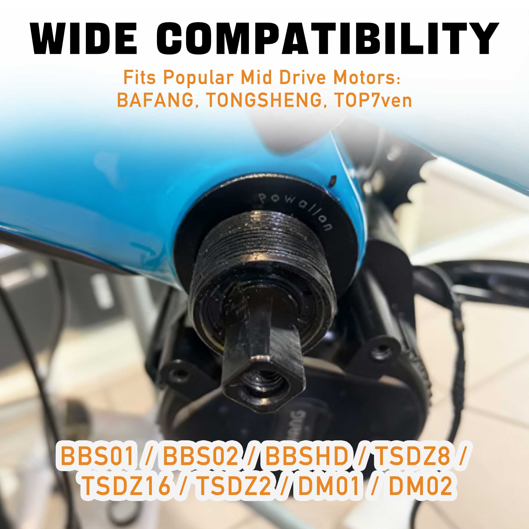 Wide Compatibility with BAFANG and TONGSHENG Mid Drive Motors